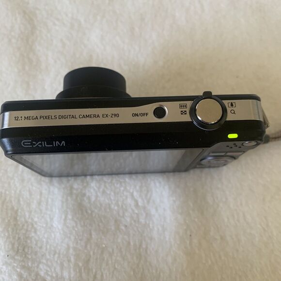 CASIO Digital Camera Mint Condition EXILIM EX-Z90 Black 12.1 MP Optical 3x Works - Picture 5 of 11